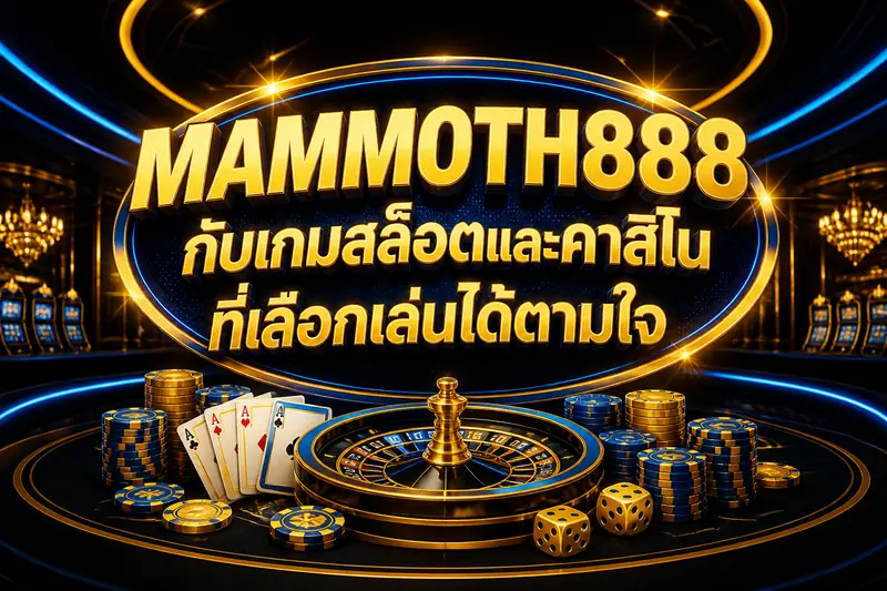 MAMMOTH888 กับเกมสล็อตและคาสิโนที่เลือกเล่นได้ตามใจ